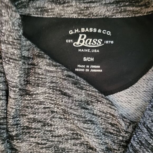 G.H. BASS & CO. KNIT ZIP CARDIGAN IN BLACK COMBO SZ. S - Picture 5 of 5